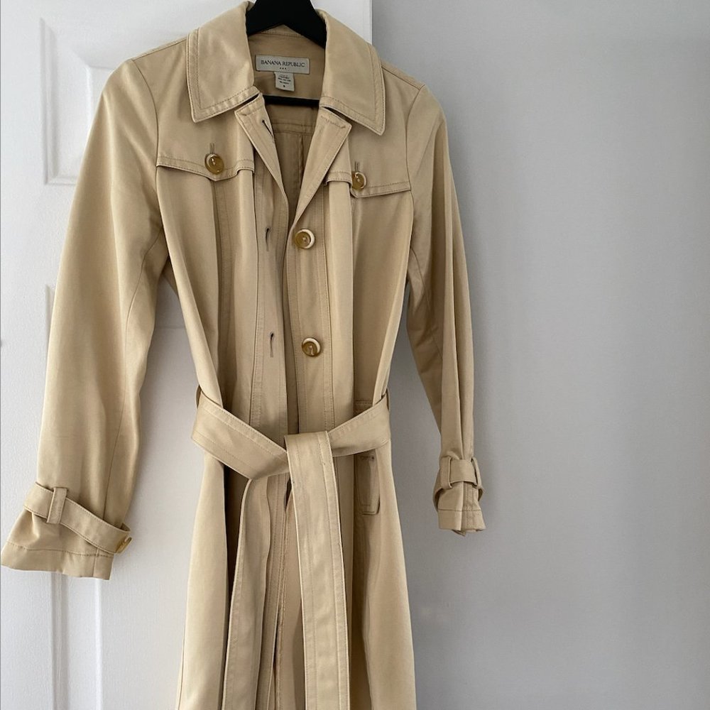 Banana Republic Camel Trench Coat